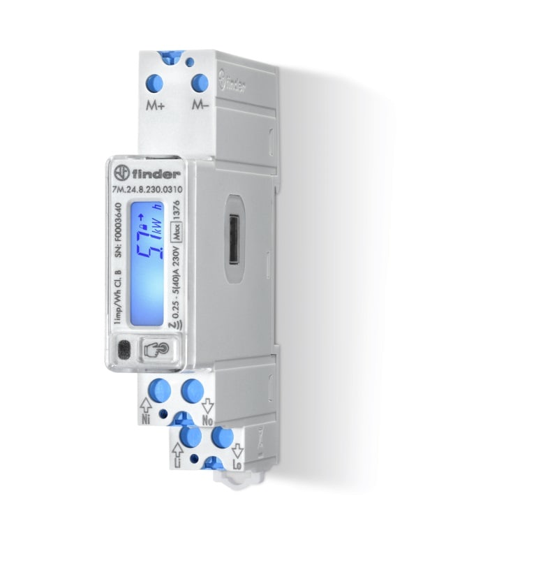 FINDER SPA FIN7M2482300310 CONTATORE ENERGIA 40A SOLO KW MONOFASE