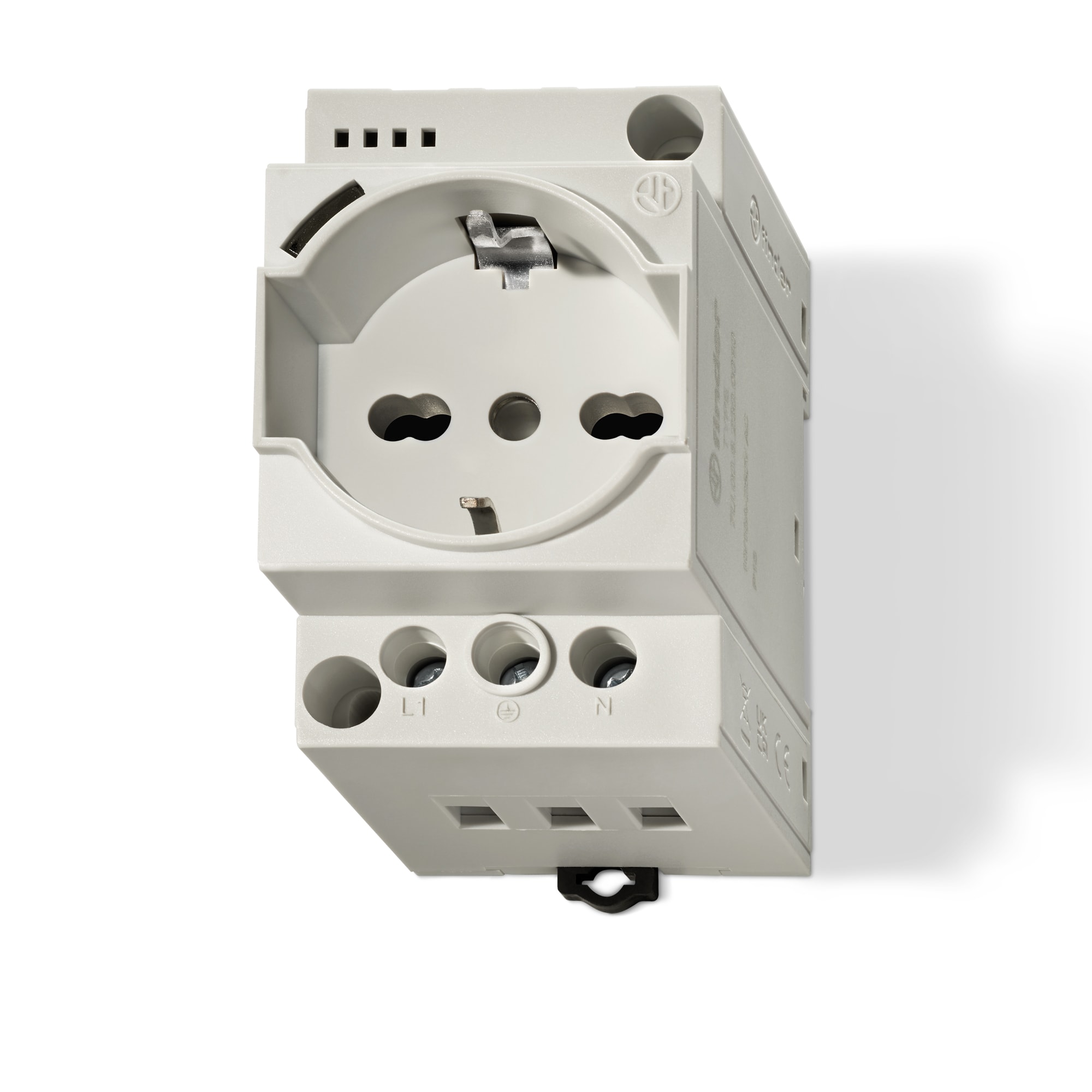 FINDER SPA - FIN7U0082300010 PRESA DA QUADRO GRIGIA CON LED