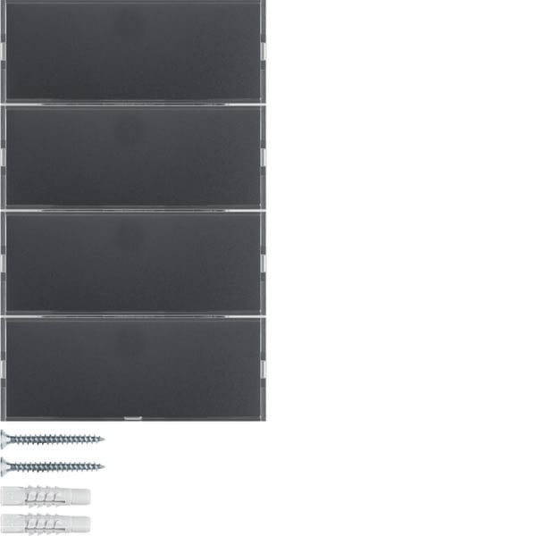 BERKER - BRK80164776 SENS.A TASTI QUADRUPLO KNX - K1 ANTRACIT