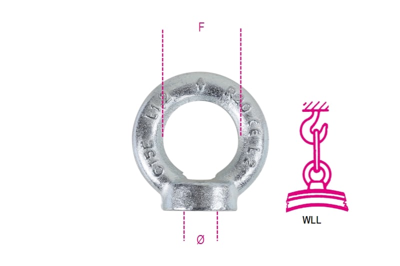 BM SPA - BMM080429412 GOLFARI FEMM. DIN582 C15E ZINC. Z K-M12