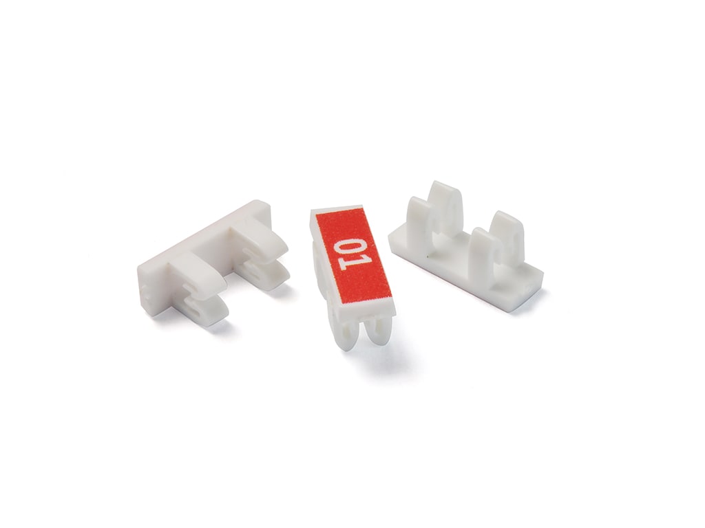 CEMBRE SPA - CEMS40390-02-GN TARGHETTE SEGNACAVO, SENZA TUBETTI, IN POLICARBONATO, HALOGEN FREE