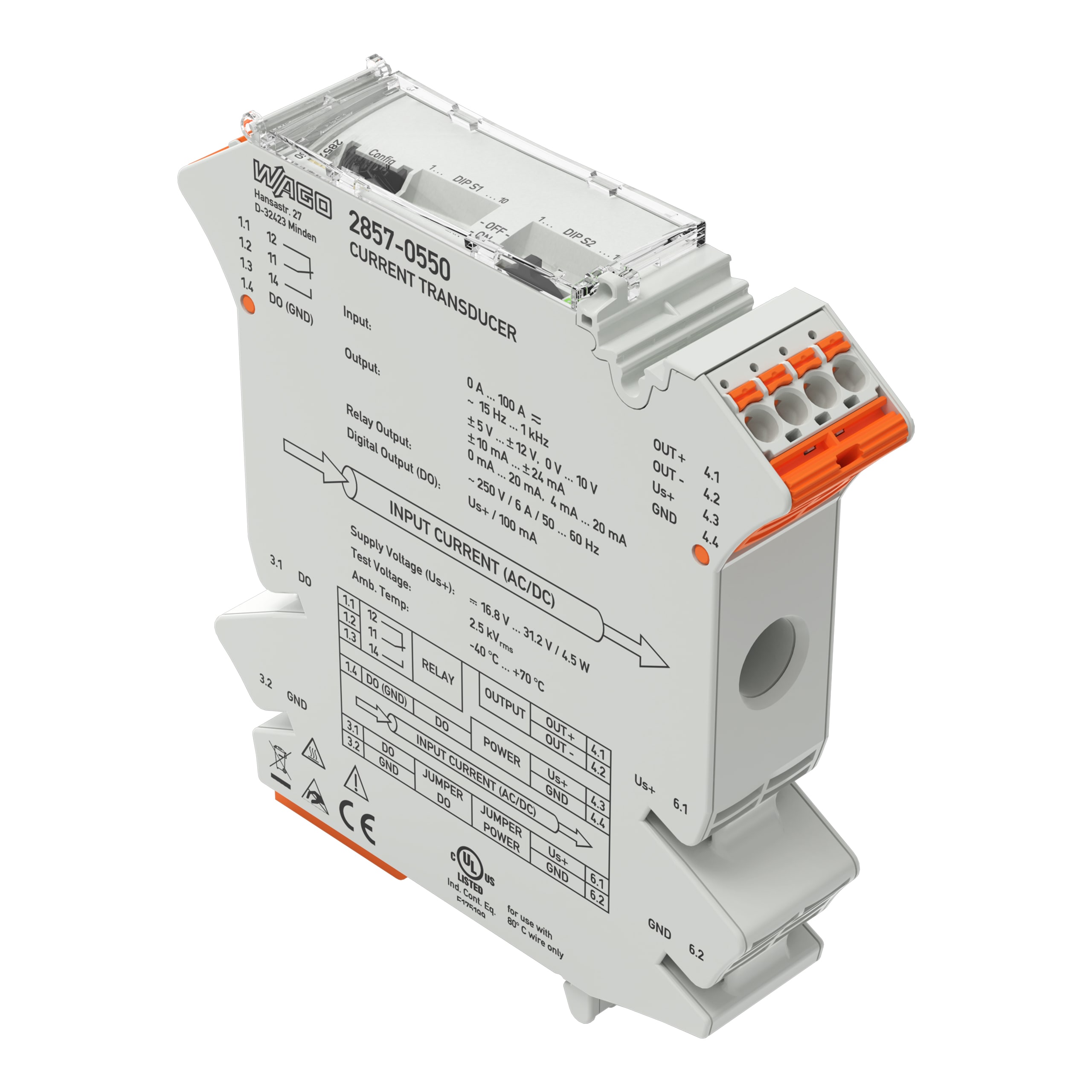 WAGO ITALIA SRL WAG2857-550 I-TRASDUTTORE UI