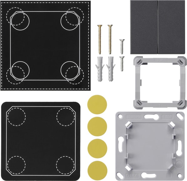 GIRA - GIR823228 SET MONT. ENOCEAN TRASM.PAR.RAD. 2-M