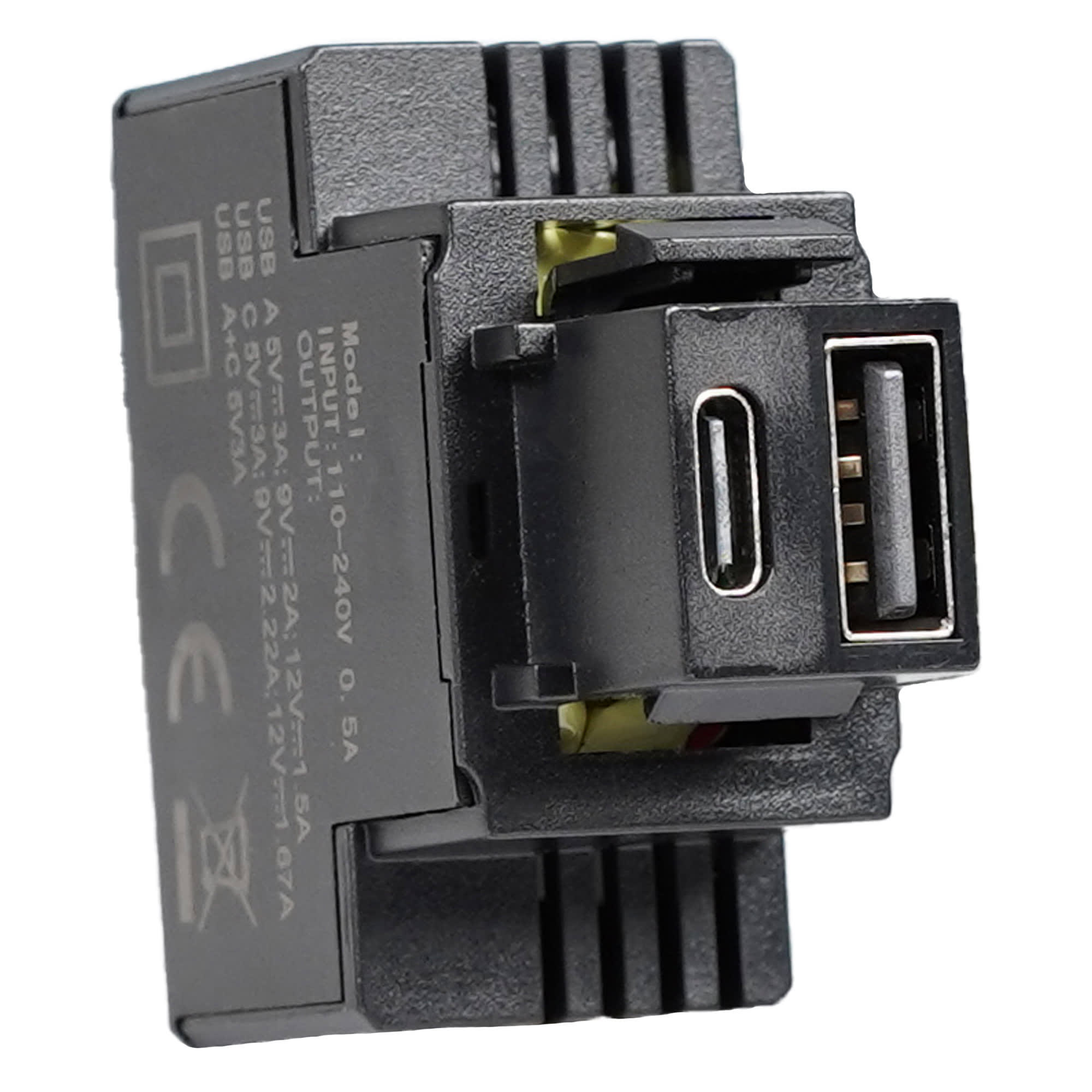 FANTON SRL - FME82904 ALIM.USB-A+C 3A INC.KEYSTONE COMPATTO NE