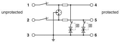 PHOENIX CONTACT PHC2906729 TTC-6-2X1-M-24DC-PT-I SPD SEGNALE