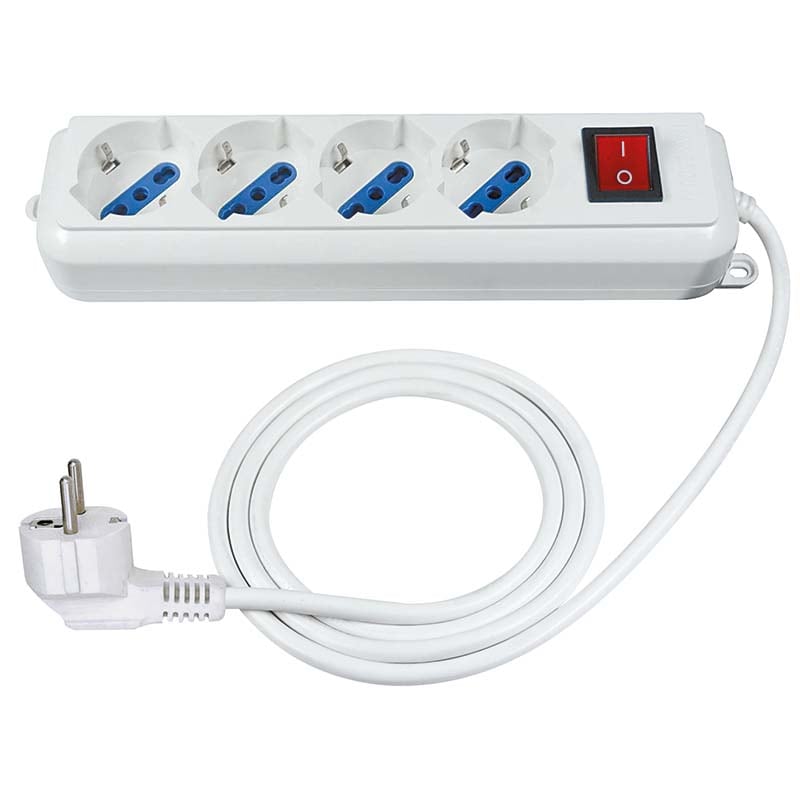 ELCART DISTRIBUTION ERT280156100 PRESA MUL.4 POSTI C/CAVO *SHUKO*