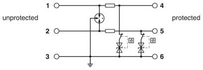 PHOENIX CONTACT PHC2906816 TTC-6P-2X1-24DC-PT-I SPD SEGNALE