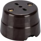 FANTON SRL - FME84010BW PRESA P17/11 DA PARETE IN CERAMICA MA