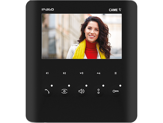 CAME SPA CMC840CH-0250 PLX V IP BK - VIDEOCITOFONO VIVAVOCE X1