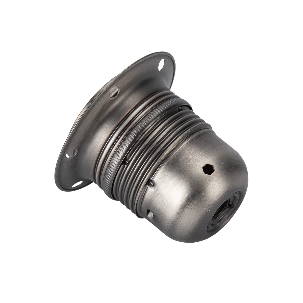 FANTON SRL - FME84175 PORTALAMPADA GALVANIZZATO TITANIO ANT.