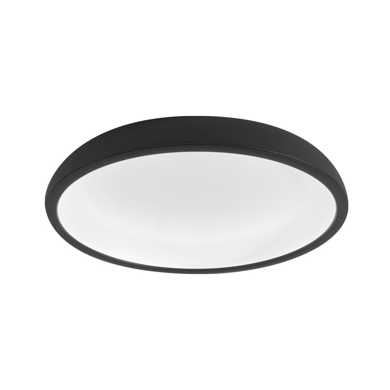LINEA LIGHT-STILNOVO SNV8533 REFLEXIO PLAF.48W NERO/B.CO RAGG