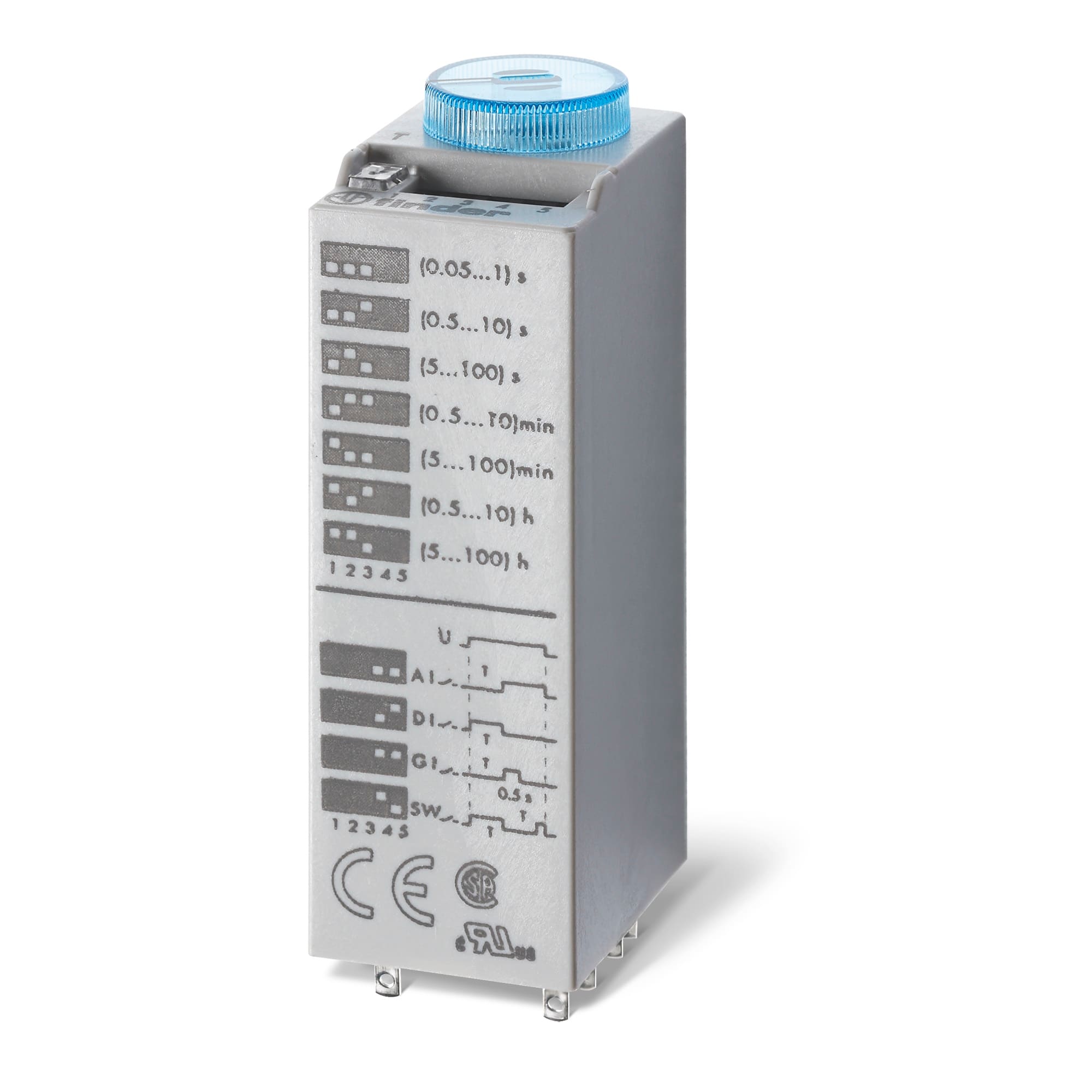 FINDER SPA FIN850282400000 RELE TEMPORIZZATO MULTIFUNZ. 2CO PLUG-I