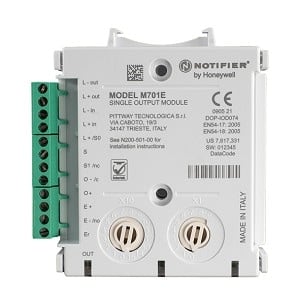 NOTIFIER ITALIA SR NOTM701E SINGLE OUTPUT MODULE - NOTIFIER