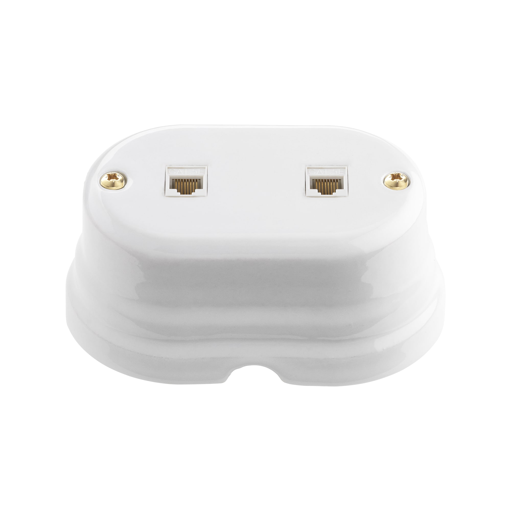 LE PROLUNGHE SAS PRG8523 SERIE OVAL 2 PRESE CAT.6A CON PLUG 8/8