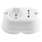 LE PROLUNGHE SAS PRG8526 SERIE OVAL PRESA UNI + PRESA 10/16A 250V