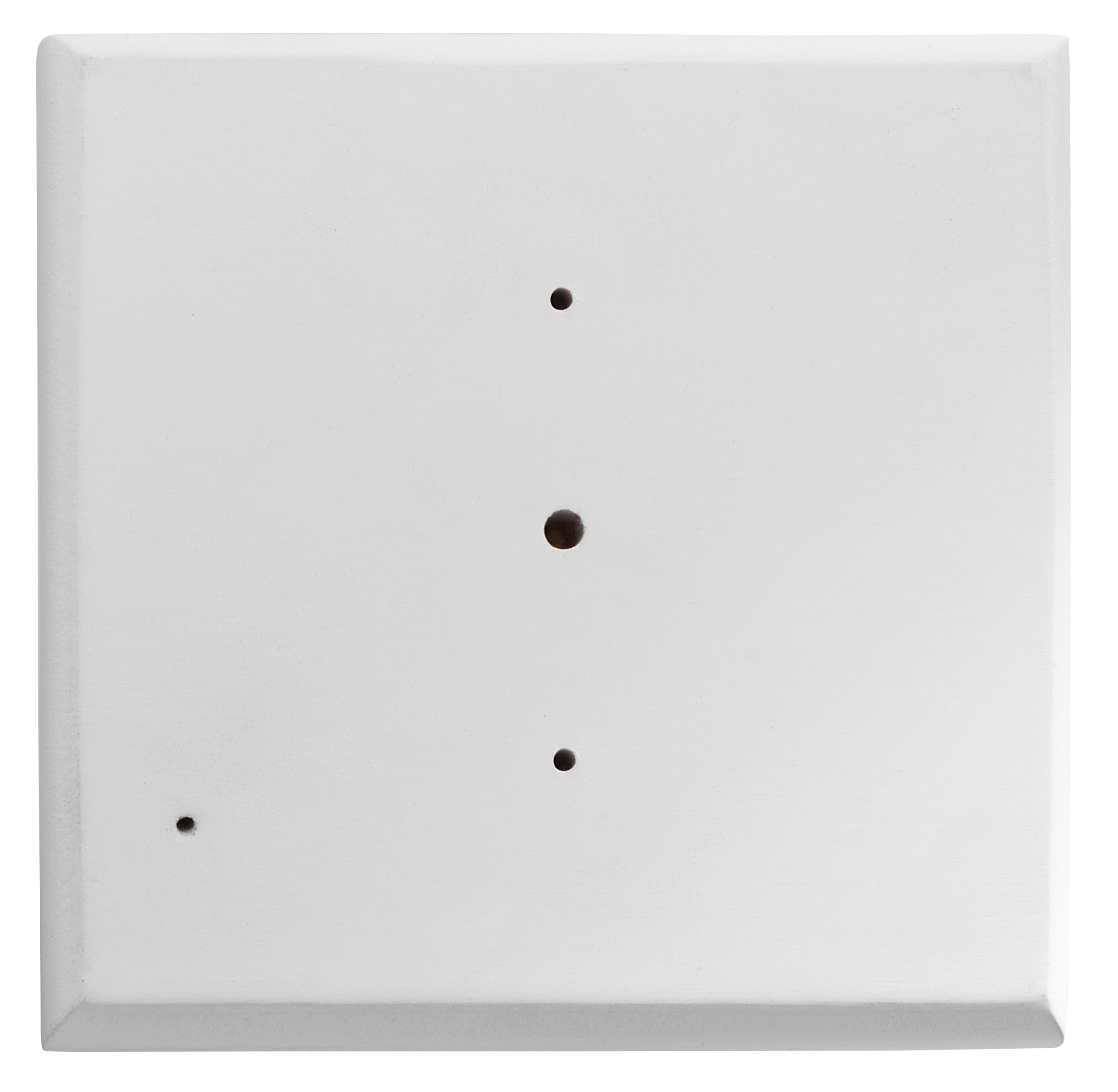 LE PROLUNGHE SAS PRG8541 ROSETTA LEGNO - BIANCA - RETT. 90X90 MM