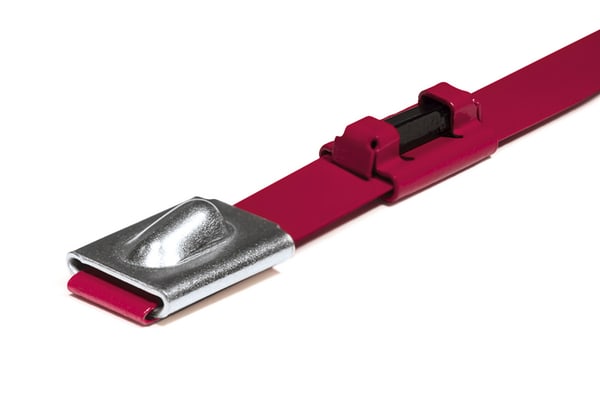 HELLERMANNTYTON Srl HEE156-01566 FASCETTA INOX 7,9X362 RFID UHF ROSSO MBT