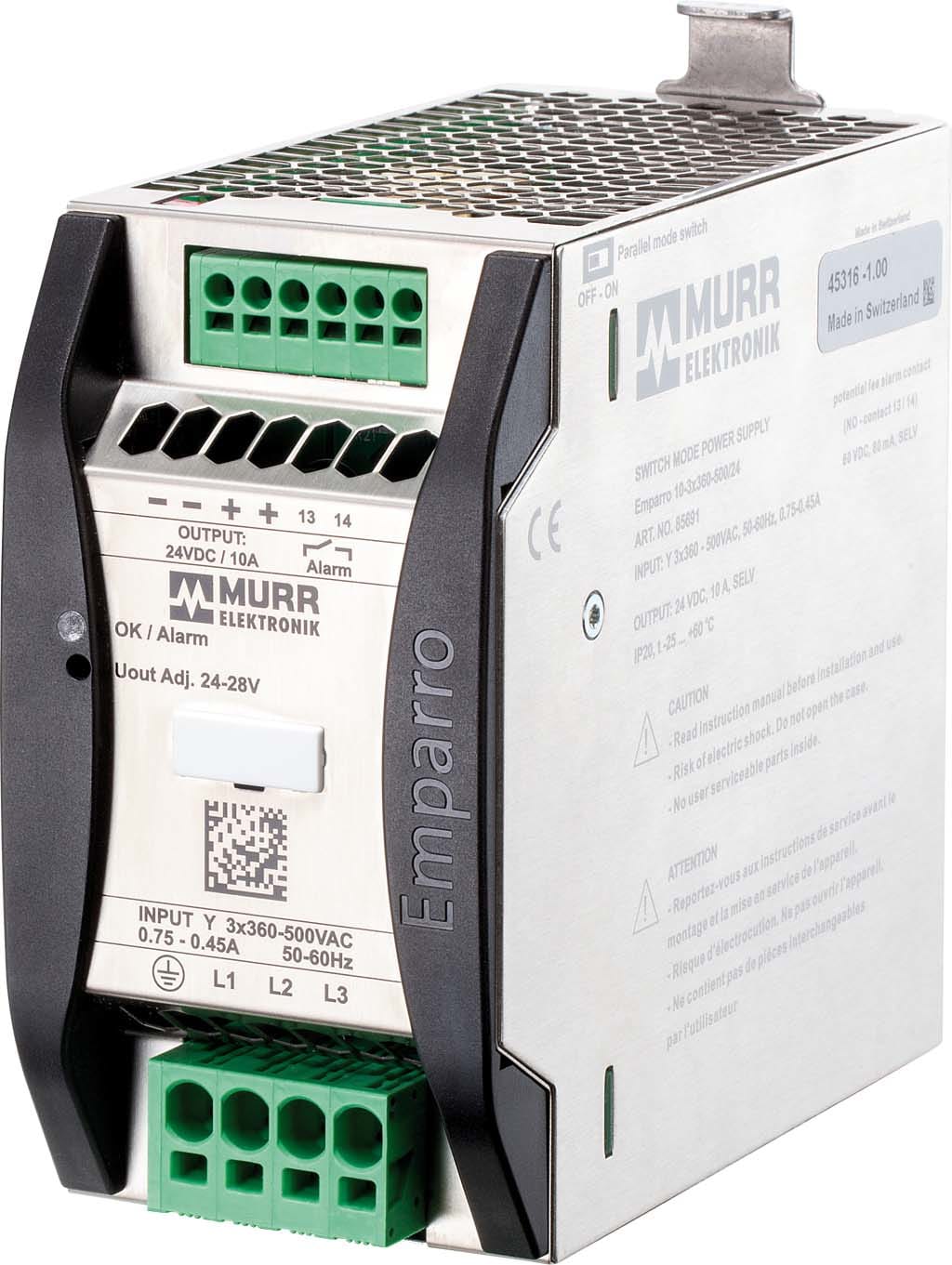 MURRELEKTRONIK SRL MUE85691 EMPARRO ALIMENTATORE TRIFASE 10A