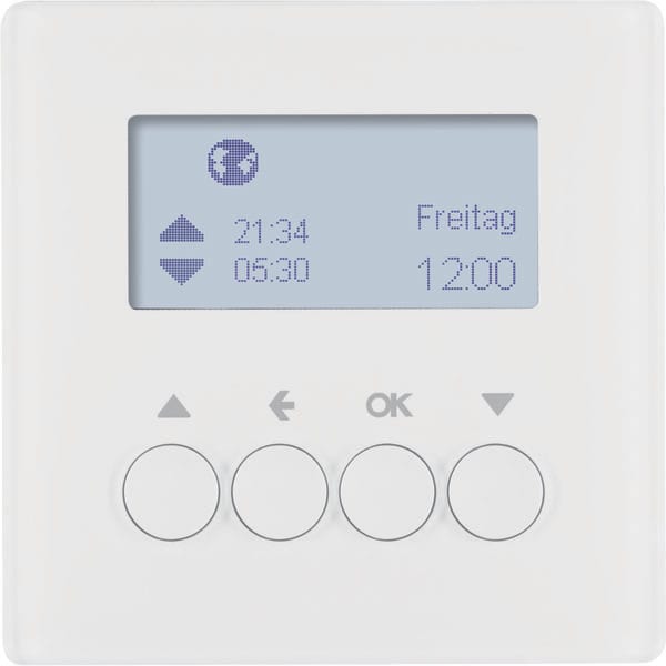 BERKER - BRK85741129 Jalousie-Schaltuhr mit Display, Berker Q