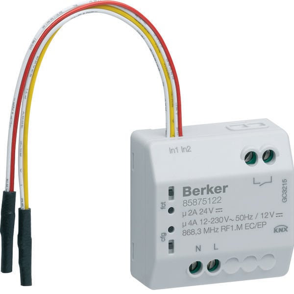 BERKER - BRK85875122 MOD.KNX RF 2IN+ 1OUT SELV 4A AC1 230V QL