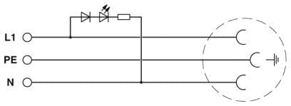 PHOENIX CONTACT - PHC0804041 EO-CF/PT/LED/GN PRESA