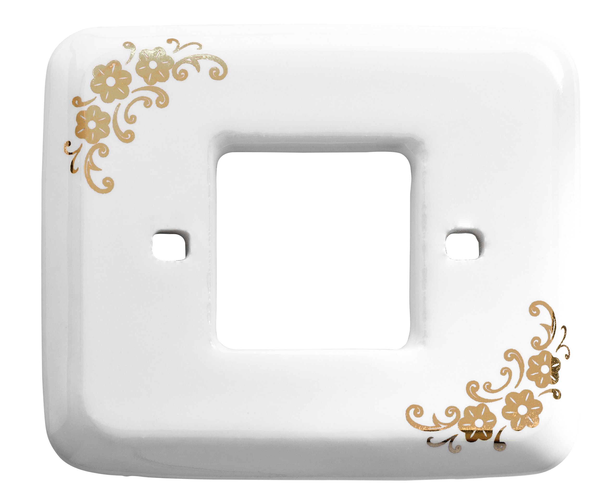 LE PROLUNGHE SAS PRG8652 PLACCA DECORO FIORI ORO AMICA