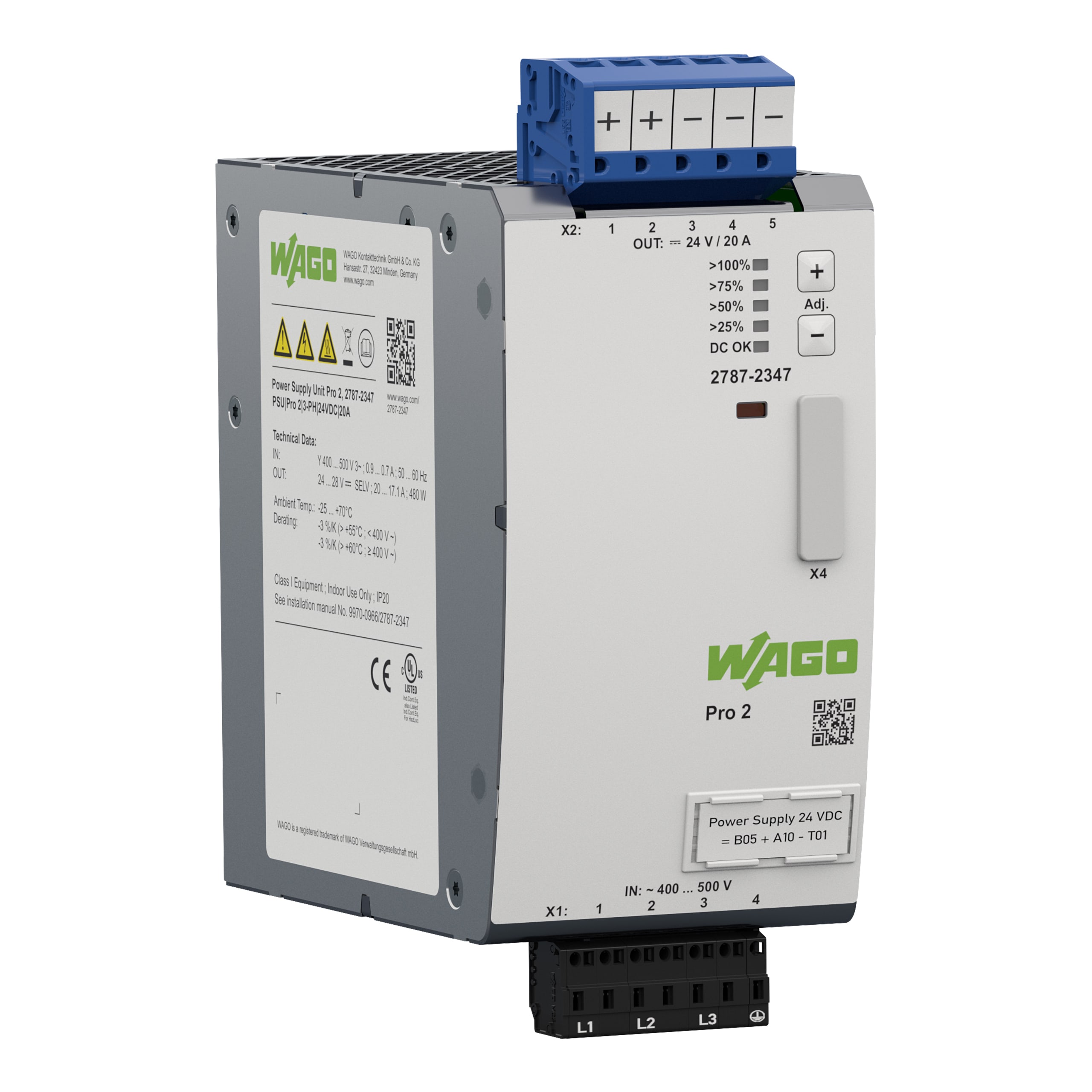 WAGO ITALIA SRL WAG2787-2347 PSU PRO 2 3 PH
