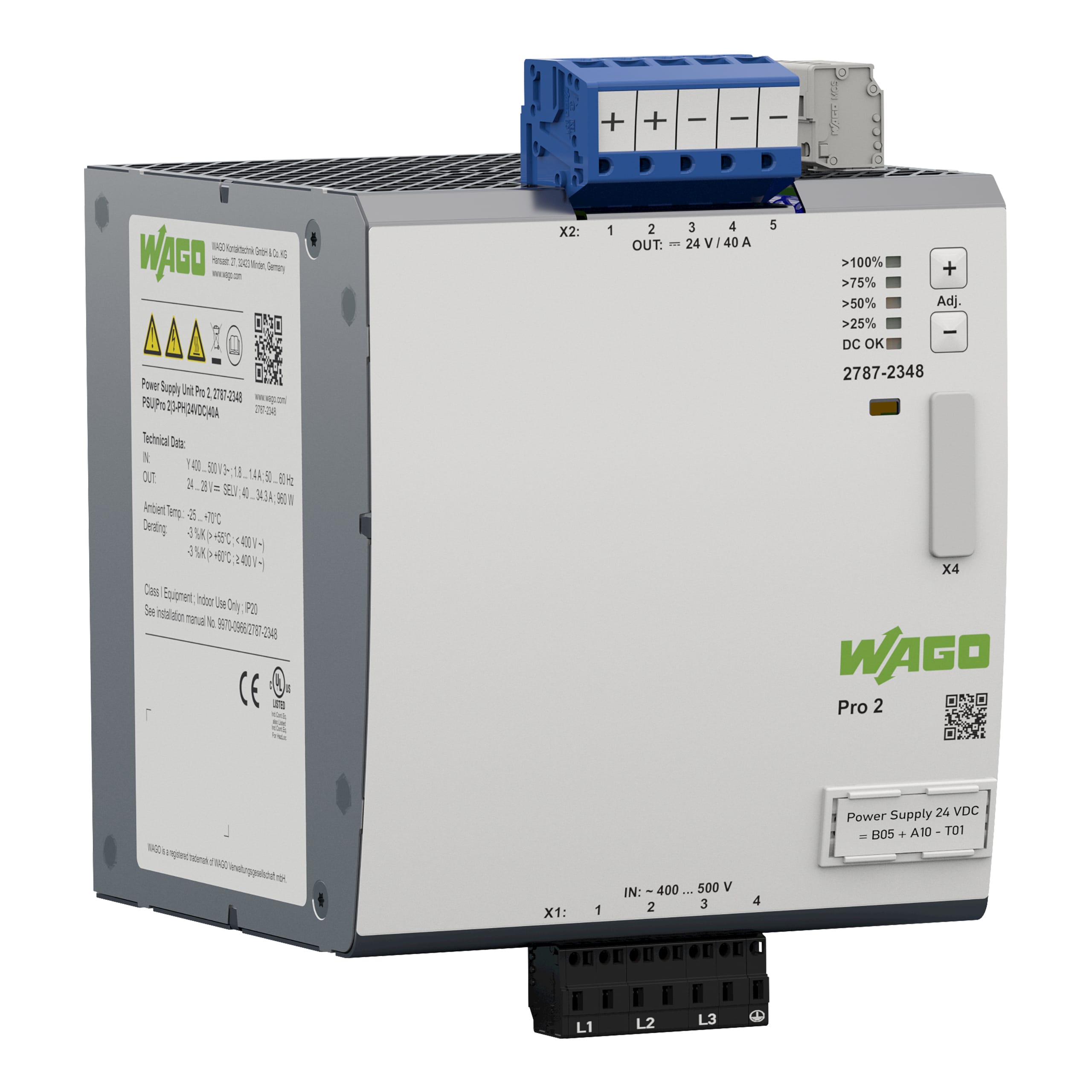 WAGO ITALIA SRL WAG2787-2348 PSU PRO 2 3 PH