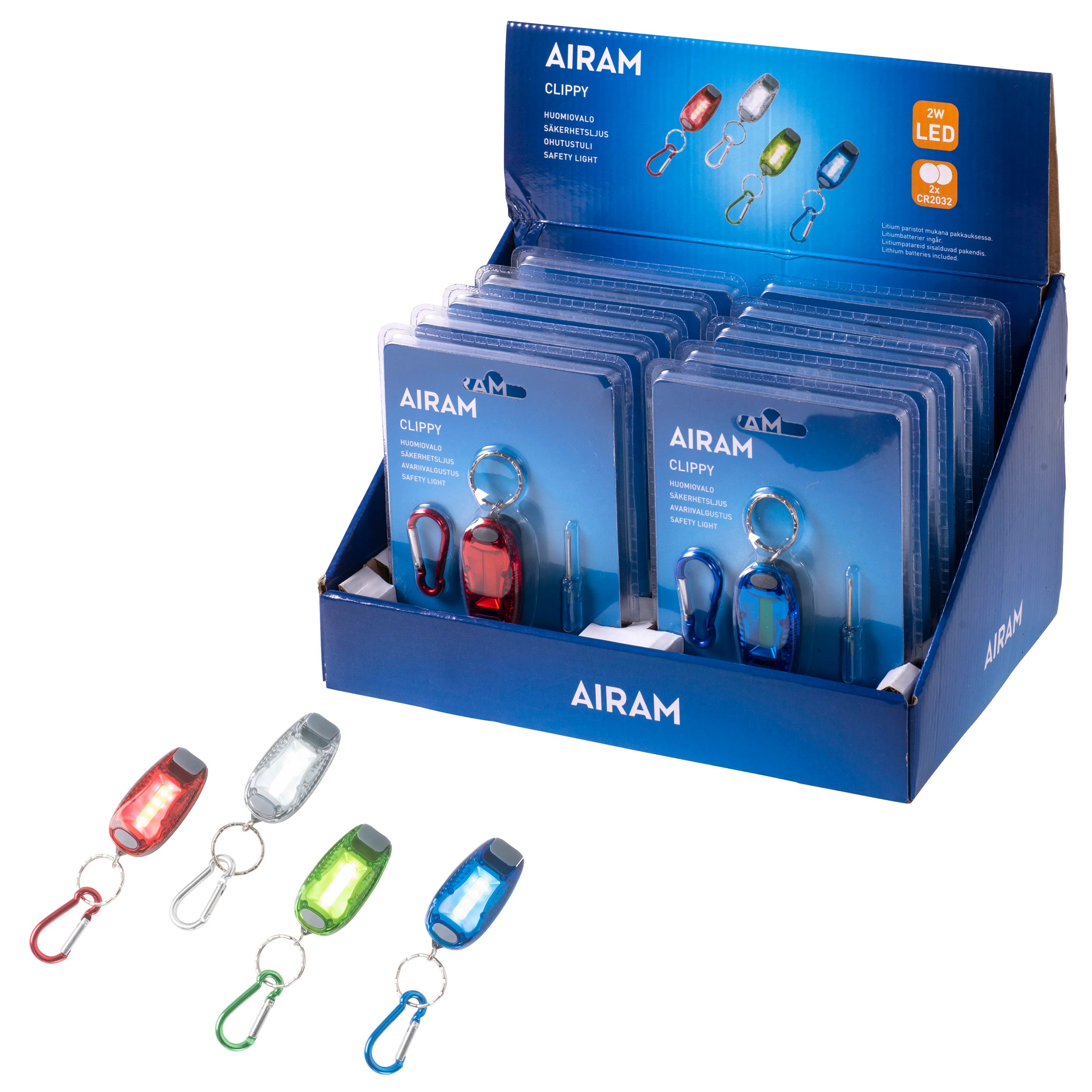 BOT LIGHTING SRL - BTL8710503 CLIPPY SAFETY LIGHT LED 2 X CR2032