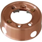 LE PROLUNGHE SAS - PRG8717/4 BASE PORTAFRUTTO 4FORI D.16 MM RAME SAT.