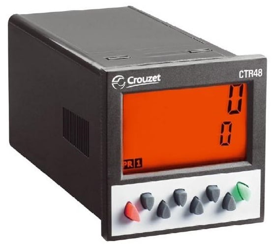CROUZET CRO87621112 MULTIFUNCTION COUNTER CTR48, BLCD, PNP/N