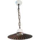 LE PROLUNGHE SAS PRG8798/PRA LAMP. E27 P.PIEGA RAME ANTICATO D.22 CM