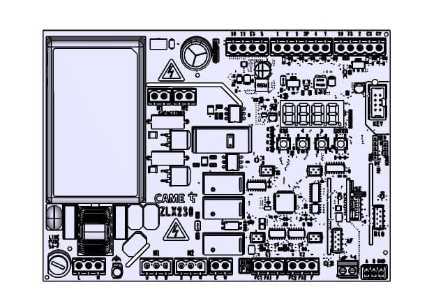 CAME SPA CMC88006-0107 SCHEDA ELETTRONICA ZLX230P