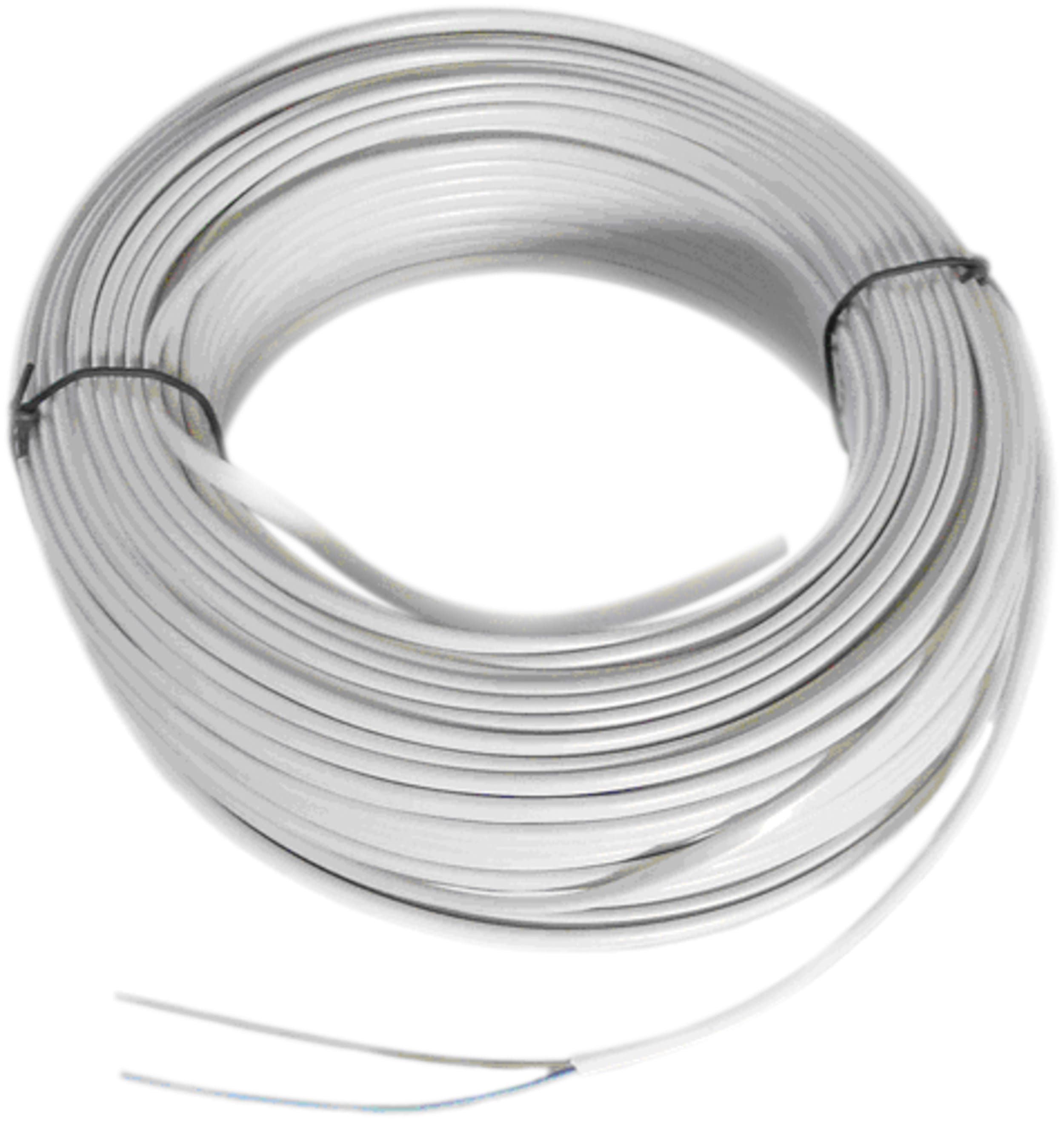 LE PROLUNGHE SAS PRG8970 CAVO PIATTO 2X0.75 BIANCO - MT.100