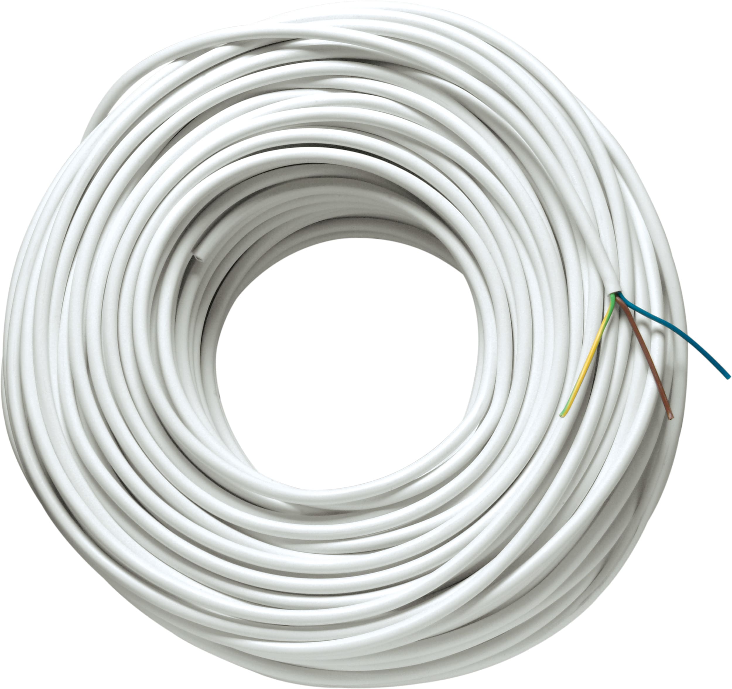 LE PROLUNGHE SAS - PRG8973 CAVO TONDO 3G0.75 BIANCO - MT.100