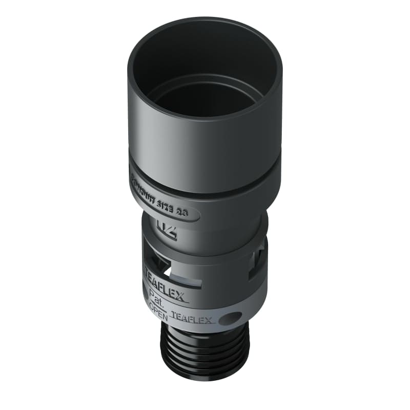 TEAFLEX - TEA8BAD2312 RACC.ADATTATORE NERO IP68 2312