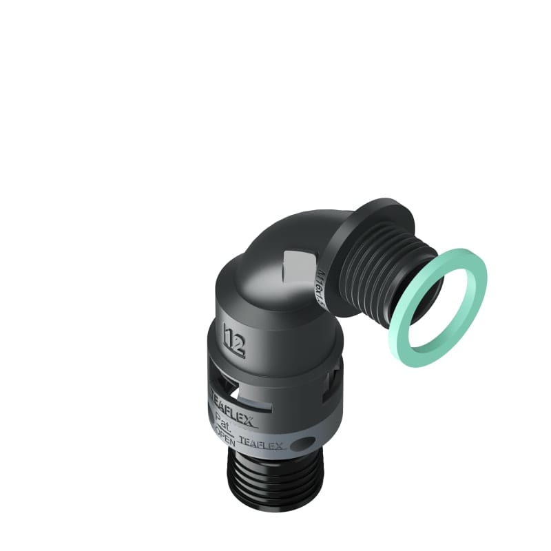 TEAFLEX - TEA8BBN12M16 CURVA 90?IP68 BN12 M16 NERO