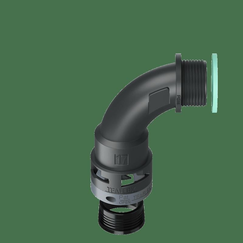 TEAFLEX TEA8BBN17P16 CURVA 90?IP68 BN17 PG16 NERO