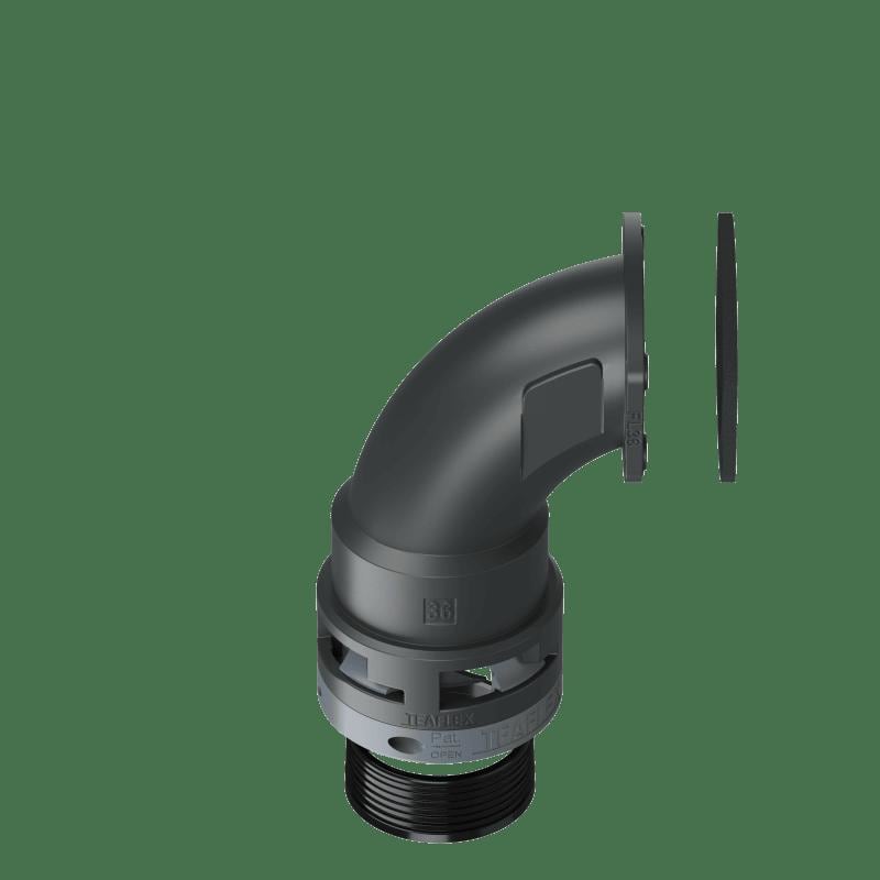 TEAFLEX TEA8BFL36 FLANGIA 90? IP68 FL36 NERO
