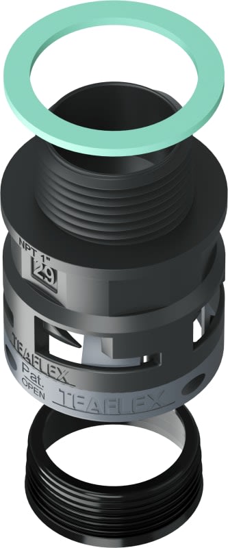 TEAFLEX - TEA8BSM29N05 RACC.NERO IP68 SM29 NPT1