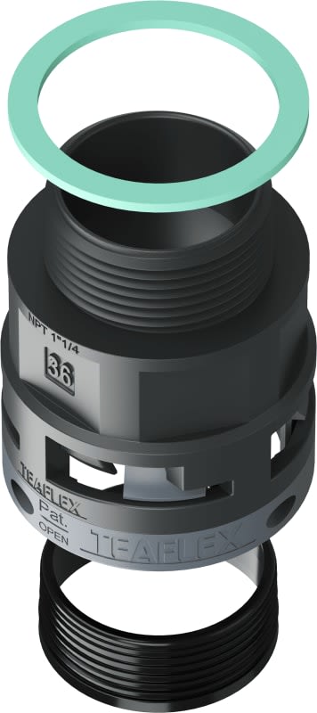 TEAFLEX - TEA8BSM36N06 RACC.NERO IP68 SM36 NPT1 1/4