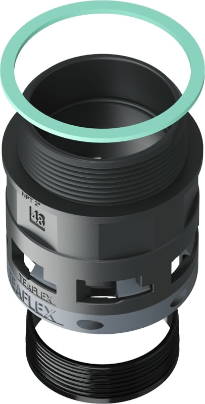 TEAFLEX TEA8BSM48N08 RACC.NERO IP68 SM48 NPT2