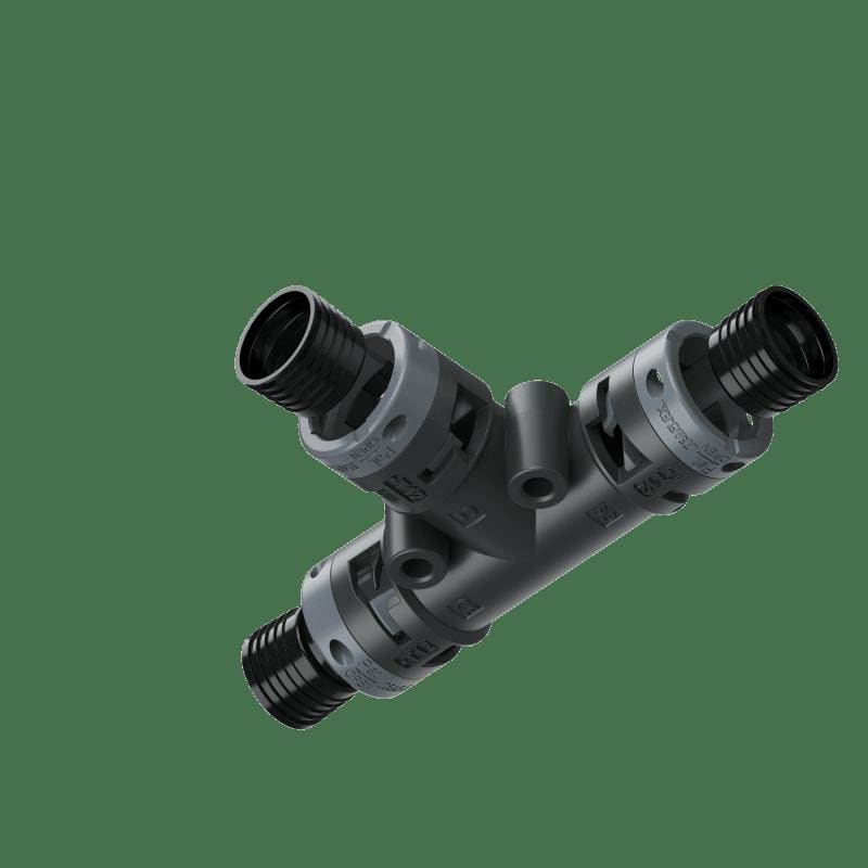 TEAFLEX TEA8BT121212 RACC. T NERO IP68 12-12-12