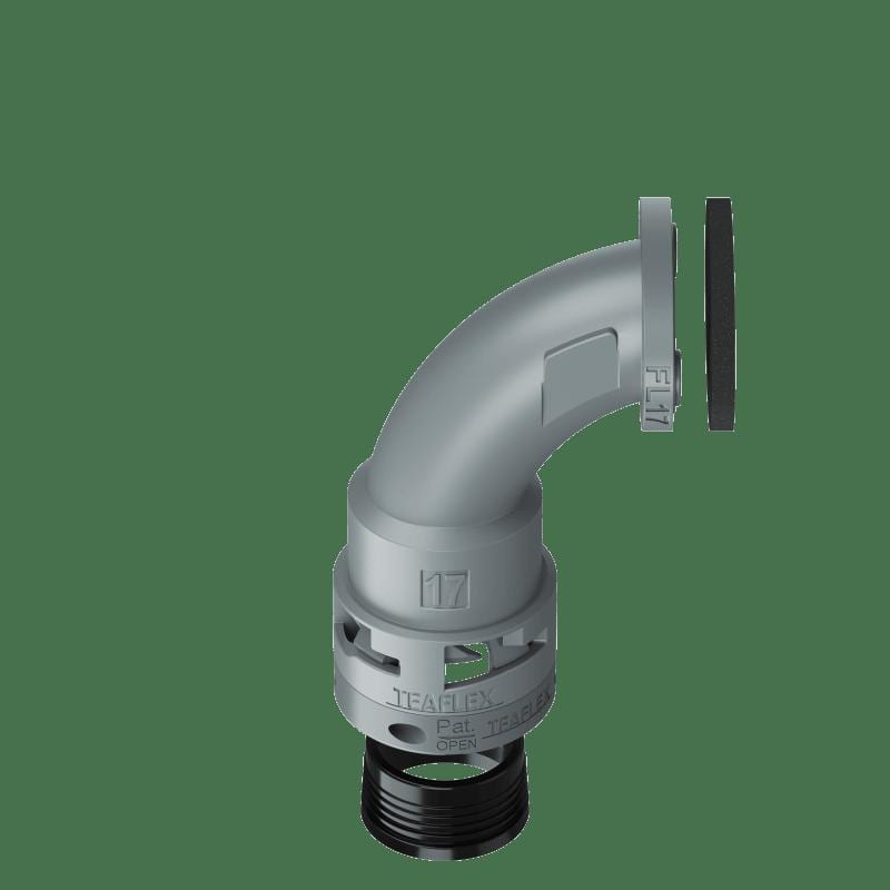 TEAFLEX TEA8GFL17 FLANGIA 90? IP68 FL17 GRIGIO