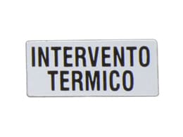 LOVATO - LOVLPXAI233 ETICHETTA INTERVENTO TERMICO