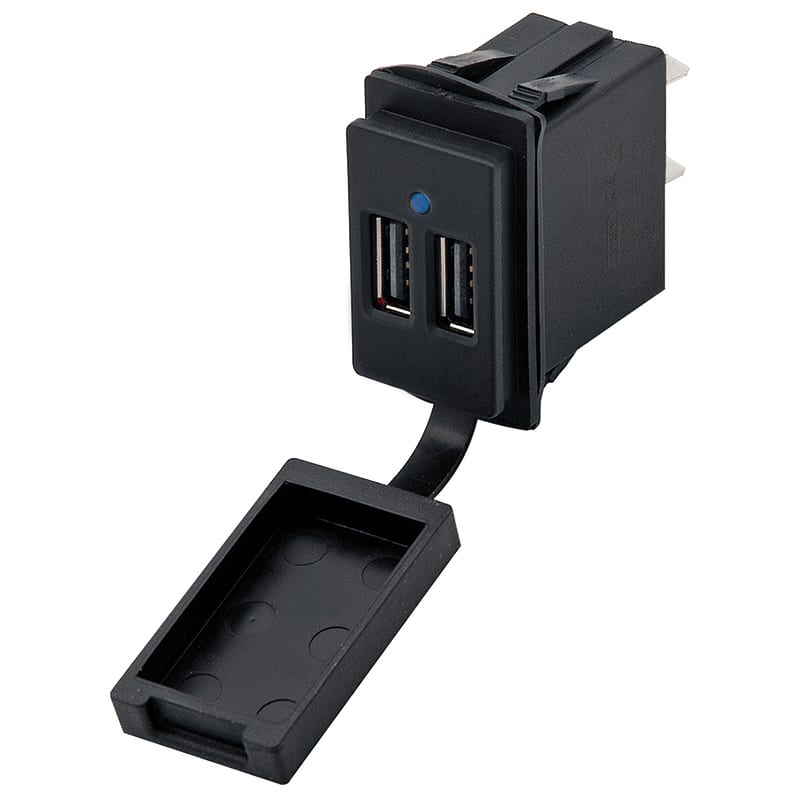 ELCART DISTRIBUTION ERT080154200 DOPPIA PRESA USB PANNELLO 5V-4,8A