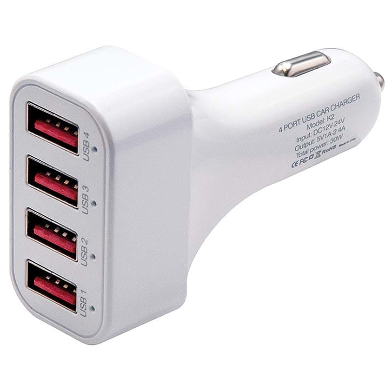 ELCART DISTRIBUTION - ERT080161400 ADAT.DA AUTO 4 PRESE USB 4800MA