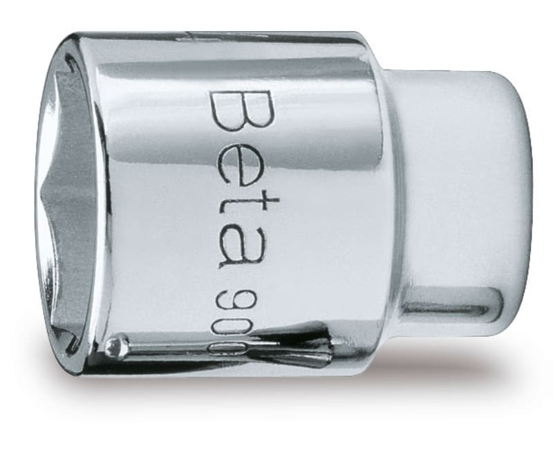 BM SPA - BMM009000140 Chiavi a bussola con attacco quadro femmina 1/4"bocca esagonale, cromate