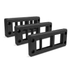 CEMBRE SPA - CEM9000.24/4 TELAIO 24 POLI DIVISIBILE SERIE EWO, IN POLIAMMIDE PA6.6, IP66, NERO RAL 9005, HF E SILICON FREE, ALLOGGIA 2 GOMMINI GRANDI E 2 GOMMINI PICCOLI