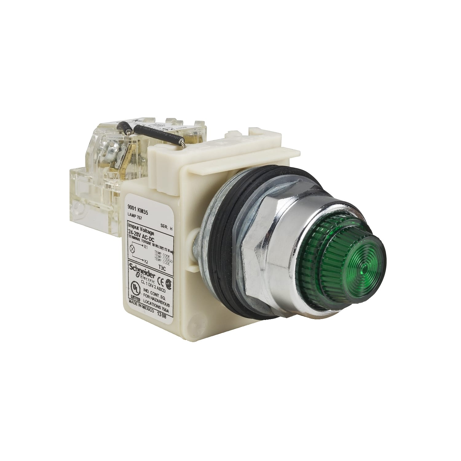 SCHNEIDER ELECTRIC SNR9001KT35G31 LAMPADA SPIA TEST VERDE